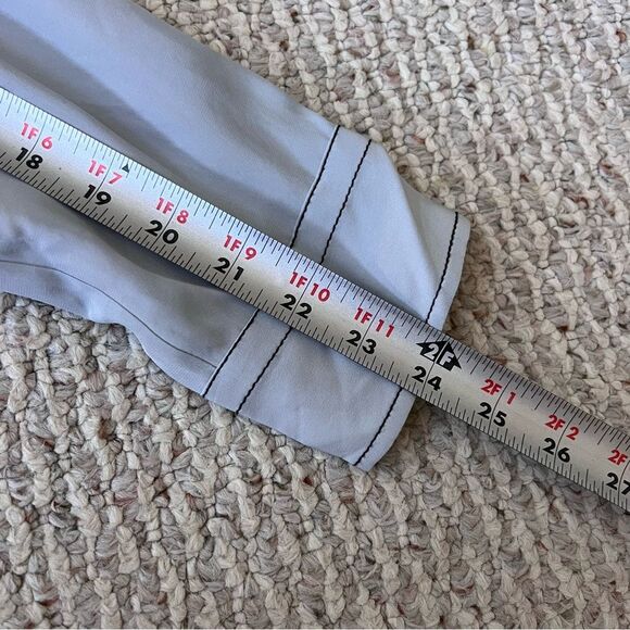 RAG & BONE Debbie Silk Wrap Top in Grey Blue - Picture 10 of 14